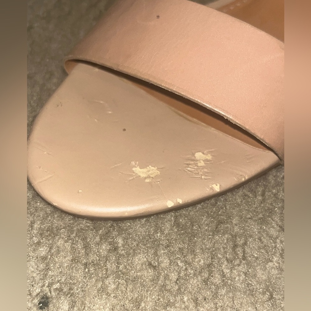 NWOB *Flawed* STEVE MADDEN Kadenn Strappy Wedges - Tan - 10M - Picture 6 of 9
